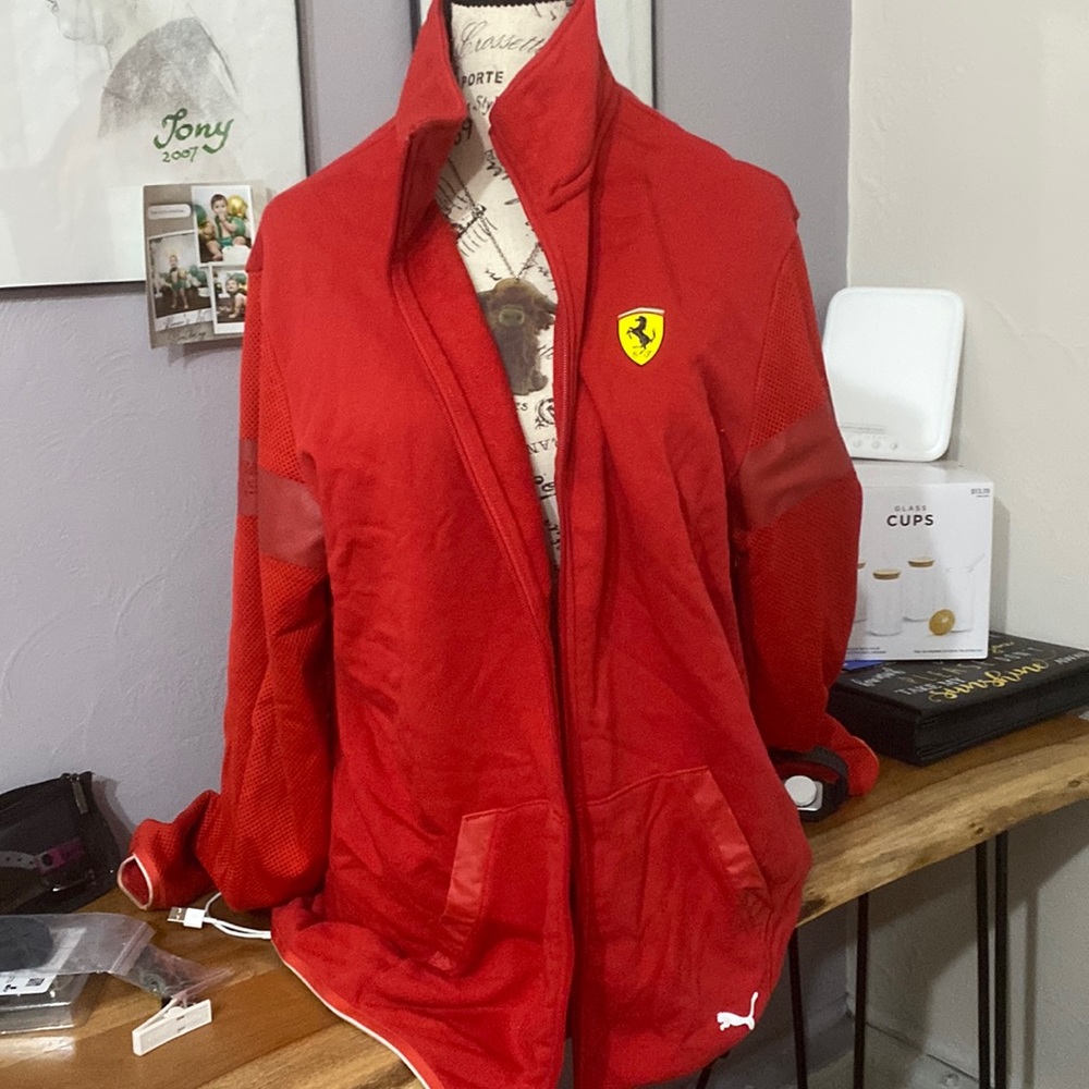 Puma red Ferrari track suit jacket